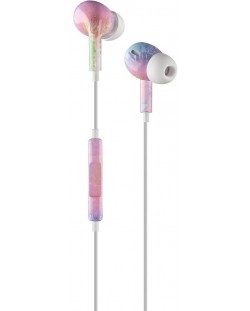 Ακουστικά με μικρόφωνο Cellularline - Music Sound Rainbow, πολύχρωμα